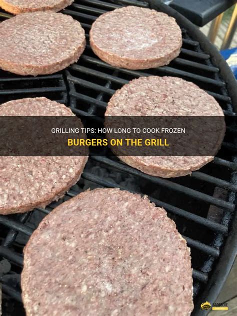 how long to cook frozen burger patties on gas grill